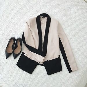 Sparkle & Fade Cream and Black Blazer